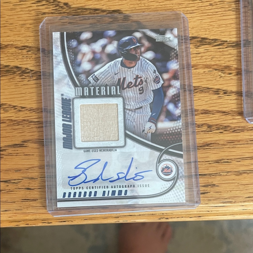 Topps Silver and Blue MLB Memorabilia Card